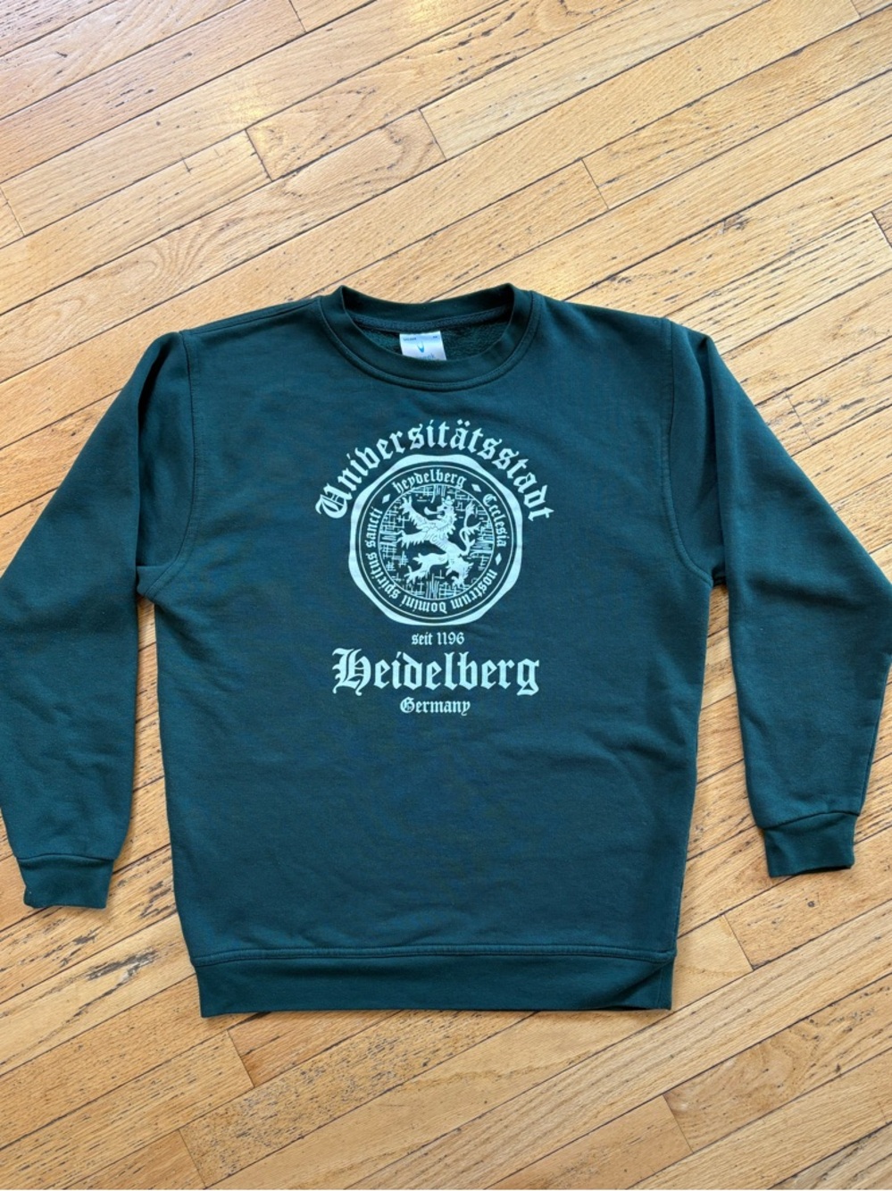 Heidelberg Universitätsstadt Dark Green Crewneck Sweatshirt